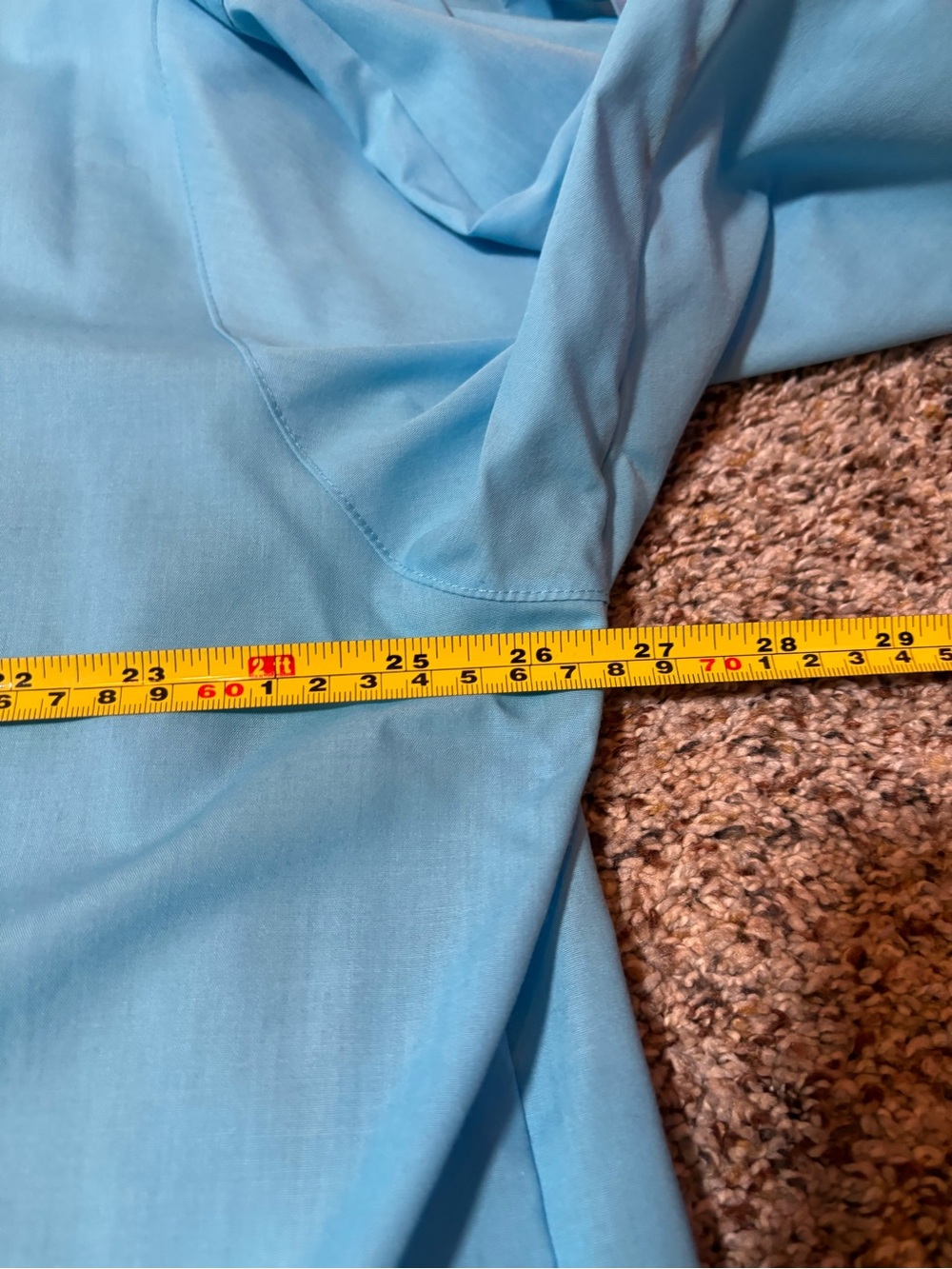 253 Foxcroft Sky Blue Button up Blouse, Size 20W - Picture 3 of 5